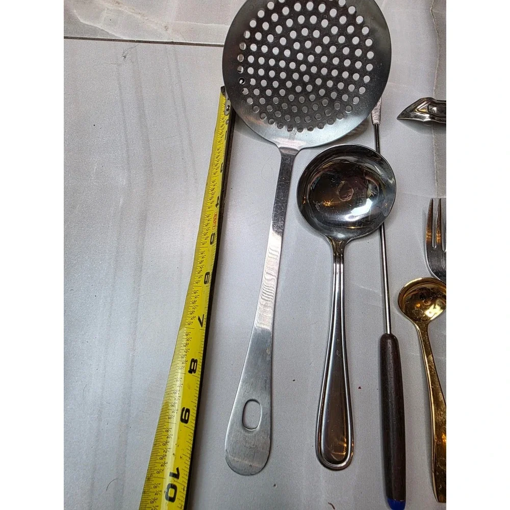 Vintage Kitchen Utensil Lot‎ Ekco Can Piercer Pfaltzgraff Flatware Stainless A3